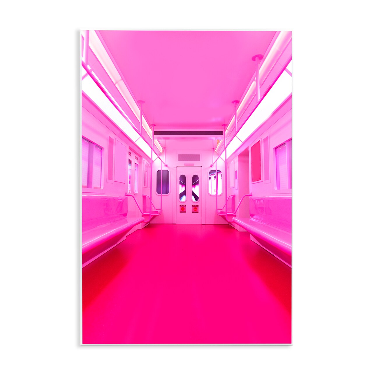 Stupell Industries Futuristic Pink Tone Subway Wall Plaque, design by LISH Creative